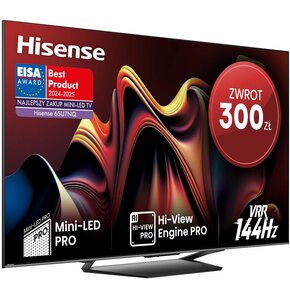 Telewizor HISENSE 65U7NQ 65" MINILED 4K 144Hz VIDAA Full Array Dolby Atmos Dolby Vision HDMI 2.1