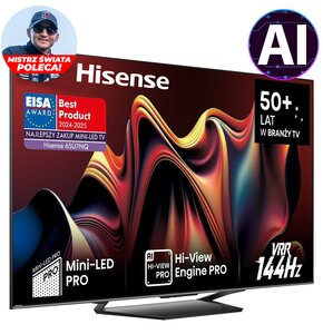 Telewizor HISENSE 65U7NQ 65" MINILED 4K 144Hz VIDAA Full Array Dolby Atmos Dolby Vision HDMI 2.1