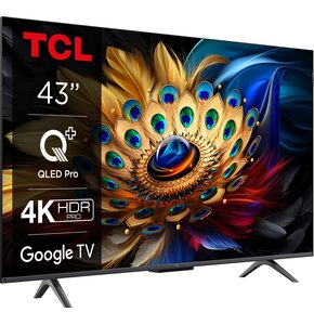 Telewizor TCL 43C655 43" QLED 4K Google TV Dolby Vision Dolby Atmos HDMI 2.1