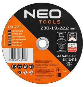 Tarcze do cięcia NEO TOOLS 41 A46 S BF 08-721 (25 sztuk)
