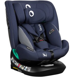 Fotelik samochodowy LIONELO Bastiaan One-i-Size 40-150 cm (0-36 kg) Granatowy