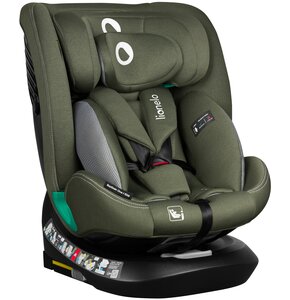 Fotelik samochodowy LIONELO Bastiaan One-i-Size 40-150 cm (0-36 kg) Zielony