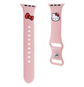 Pasek HELLO KITTY Strap Silicone do Apple Watch (42/44/45/49mm) Różowy