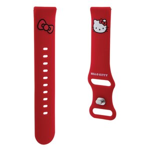 Pasek HELLO KITTY Silicone Kitty Head (40/41/42/44/45/46 mm) Czerwony