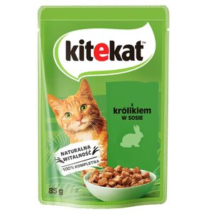 Karma dla kota KITEKAT Królik w sosie (28 x 85 g)