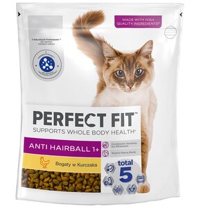 Karma dla kota PERFECT FIT Anti Hairball Kurczak 750 g