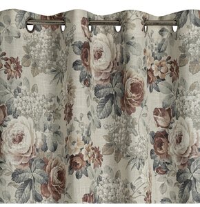 Zasłona EUROFIRANY Gabi 140 x 250 cm Naturalno-rudy