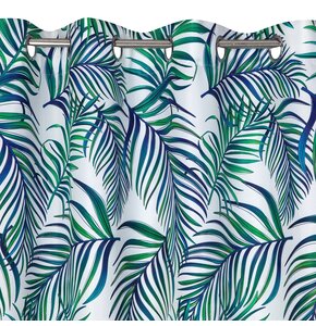 Zasłona EUROFIRANY Design 91 Palms 02 140 x 250 cm Biały