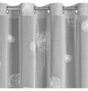 Firana gotowa EUROFIRANY Sabine 140 x 250 cm Stalowy