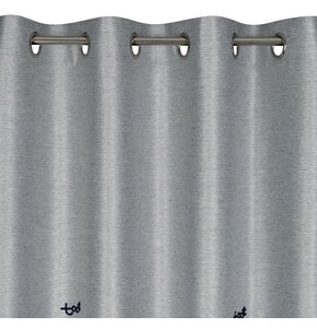 Zasłona EUROFIRANY Alvin 140 x 250 cm Srebrny