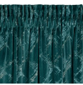 Zasłona EUROFIRANY Adria 140 x 270 cm Ciemnoturkusowy
