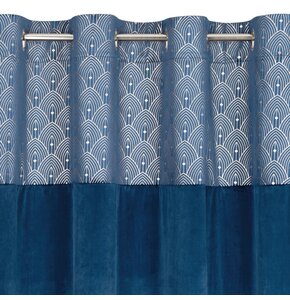 Zasłona EUROFIRANY Design 91 Agnes 140 x 250 cm Granatowy