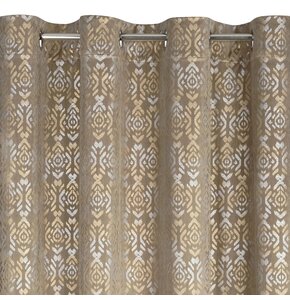 Zasłona EUROFIRANY Laura 140 x 250 cm Beżowo-złoty
