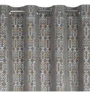Zasłona EUROFIRANY Laura 140 x 250 cm Stalowo-złoty