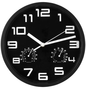 Zegar ścienny EXCELLENT HOUSEWARE 25cm Czarny