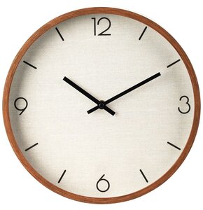 Zegar ścienny EXCELLENT HOUSEWARE Wood Look 29.5 cm Brązowy