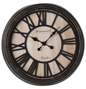 Zegar ścienny EXCELLENT HOUSEWERE 50.6 cm Czarny