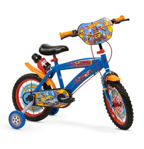 Rower dziecięcy TOIMSA Hot Wheels 14 cali dla chłopca Niebiesko-czerwony