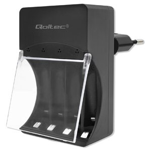 Ładowarka QOLTEC 50653 do akumulatorków Ni-Mh i Ni-Cd typu R03/AAA R6/AA