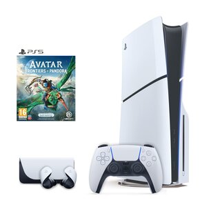 Konsola SONY PlayStation 5 Slim + Gra PS5 Avatar + Słuchawki SONY Pulse Explore