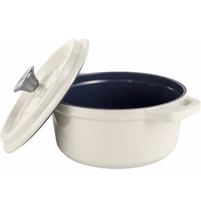 Garnek żeliwny VINTAGE CUISINE VC2P2218CR20CP Kremowy 22 cm