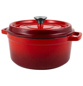 Garnek żeliwny VINTAGE CUISINE VC2P2619BL20CP Czerwony 26 cm