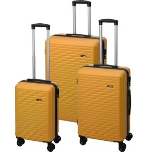 Zestaw walizek PROWORLD 7092401 57/67/77 cm Żółty