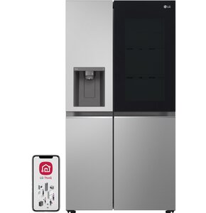 Lodówka LG GSGV80PYLL Side by Side 179cm Srebrna Podajnik wody
