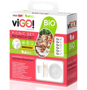 Zestaw piknikowy VIGO Bio Box (36 elementów)