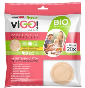 Talerz papierowy VIGO 7312022 18 cm (20 sztuk)