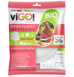 Talerz papierowy VIGO 7312024 18 cm (24 sztuki)