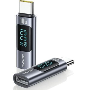 Adapter USB-C - USB-C USAMS AU18 Stalowy