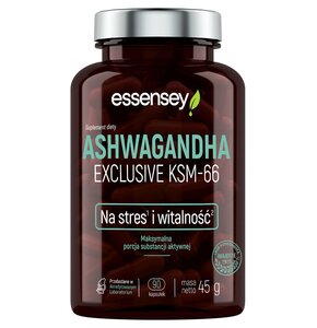 Adaptogen ESSENSEY Ashwagandha Exclusive KSM-66 (90 kapsułek)