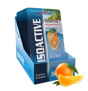 Izotonik ACTIVLAB Isoactive Gorzka pomarańcza (20 szt.)