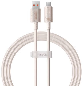 Kabel USB - USB-C BASEUS Habitat 100 W 1m Różowy