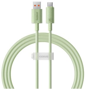 Kabel USB - USB-C BASEUS Habitat 100 W 1m Zielony