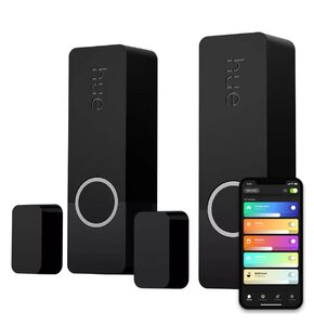 Czujnik otwarcia drzwi i okien PHILIPS HUE Secure 2 szt. Czarny Wi-Fi