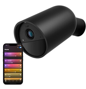 Kamera PHILIPS HUE Secure zasilana baterią Zewnętrzna / Wewnętrzna, Wi-Fi Czarny