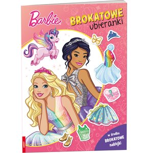 Naklejanka Barbie Dreamtopia Brokatowe ubieranki