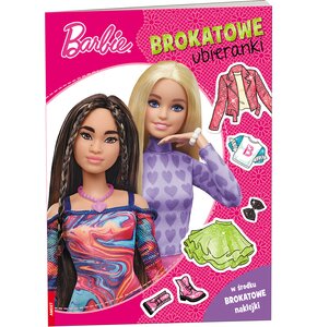 Naklejanka Barbie Brokatowe ubieranki