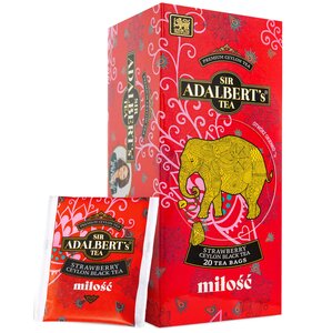 Herbata ADALBERTS Strawberry Miłość (20 sztuk)