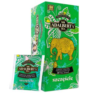 Herbata ADALBERTS Green Fruits Szczęście (20 sztuk)