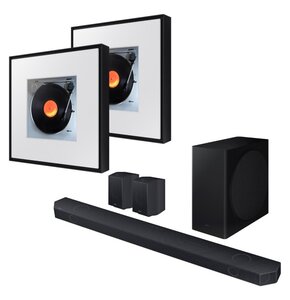 Soundbar SAMSUNG HW-Q930D EN Czarny + Głośnik multiroom SAMSUNG Music Frame HW-LS60D EN Czarny (2 szt.)