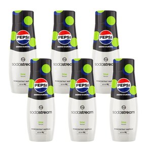 Syrop SODASTREAM Pepsi Max Limonka 6 x 440 ml
