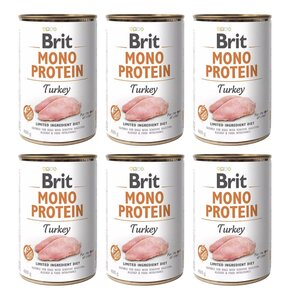 Karma dla psa BRIT Mono Protein Indyk 6 x 400 g