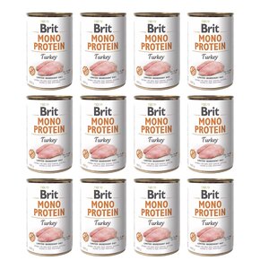 Karma dla psa BRIT Mono Protein Indyk 12 x 400 g