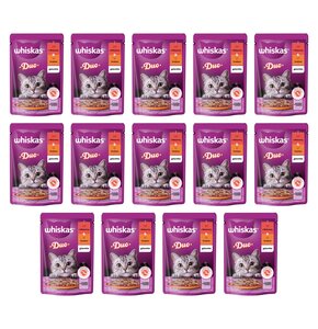 Karma dla kota WHISKAS Duo Wołowina z drobiem 14 x 85 g