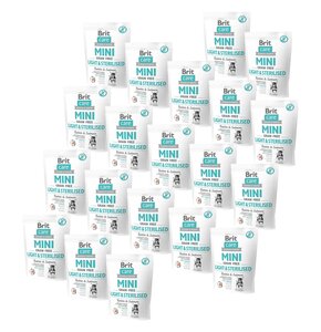 Karma dla psa BRIT Care Mini Light & Sterilised Królik z łososiem 20 x 400 g