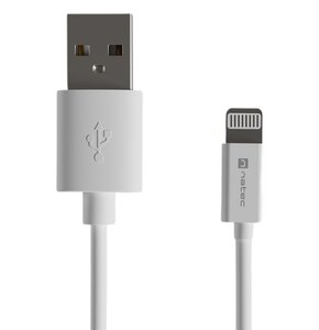 Kabel USB - Lightning NATEC Prati 12W 1 m Biały