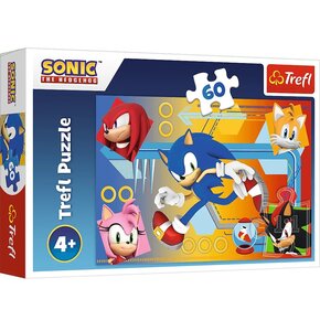 Puzzle TREFL Sonic The Hedgehog Sonic w akcji 17387 (60 elementów)